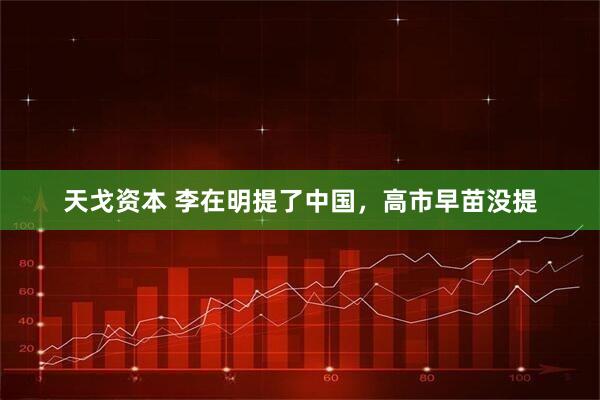 天戈资本 李在明提了中国，高市早苗没提