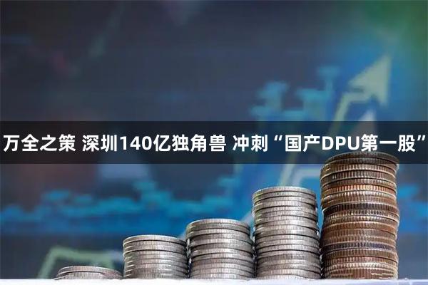 万全之策 深圳140亿独角兽 冲刺“国产DPU第一股”